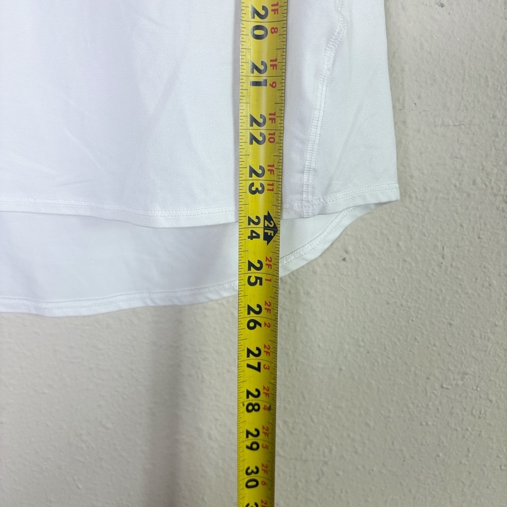 Athleta White Racerback Tank Top size Medium - Picture 6 of 8